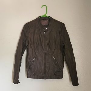 Brown Leather Jacket, Small